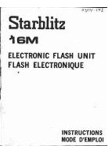Starblitz 16 M manual. Camera Instructions.